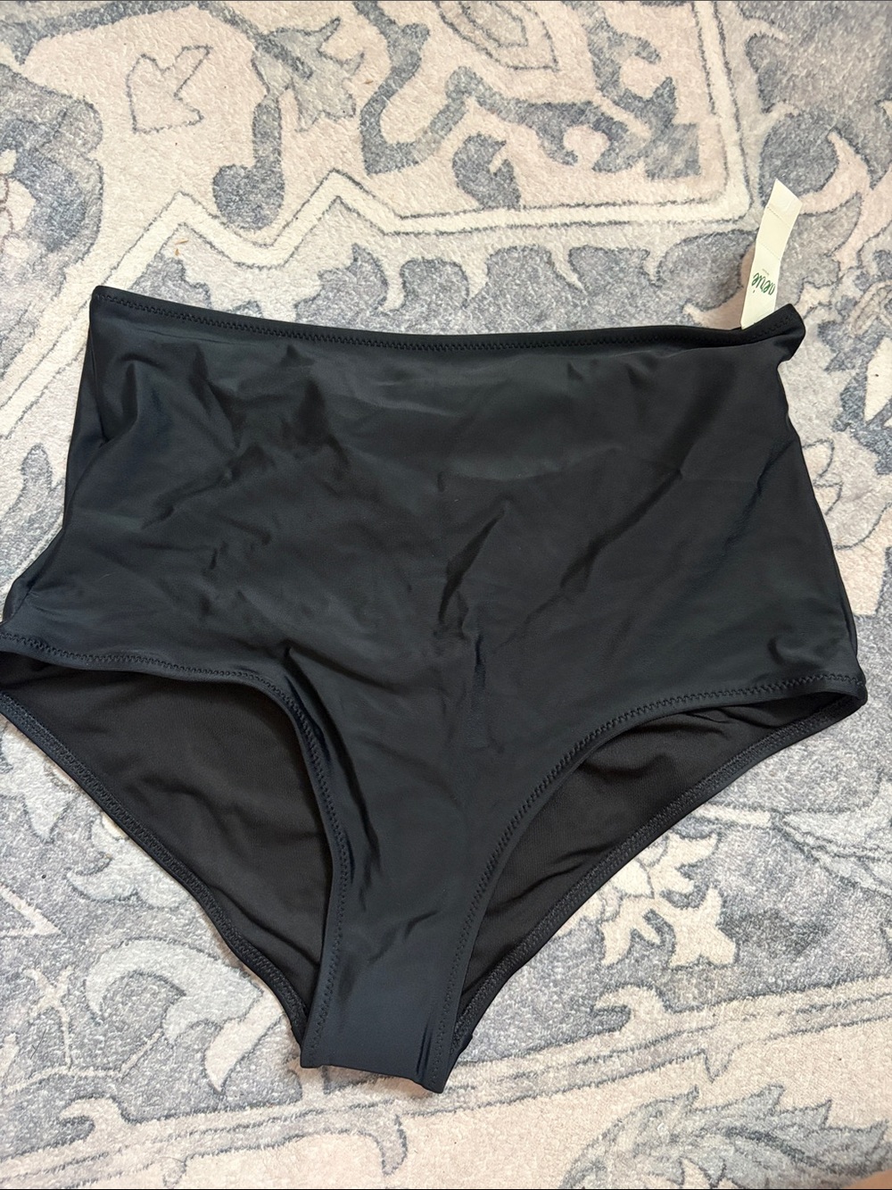 aerie Black High-Waist Bikini Bottoms